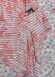 Stylish Striped Asymmetrical Tunic Top