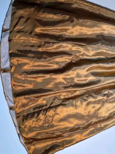 Golden Beaded Evening Gown