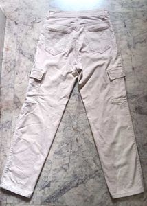 Cream Cargo Pants