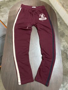 Maroon Tommy Hilfiger Track Pants