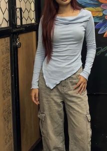 Light Blue Off-Shoulder Top