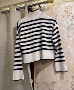 H&amp;M Striped Turtleneck Sweater, Bust-36/34