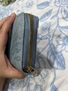 Embossed Floral Long Wallet