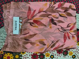 Beautiful Pink Floral Saree