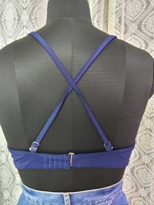 Navy Blue Bra Top