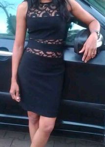 Chic Black Cut-Out Mini Dress