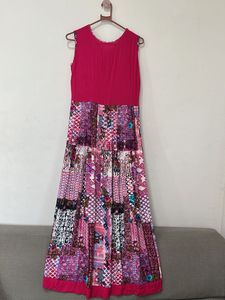Patchwork Print Dress