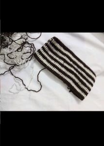 Striped Knit Cat Ear Beanie