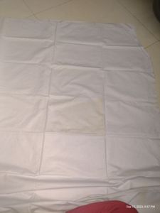 Pure White Popline Cotton Material 2mtr