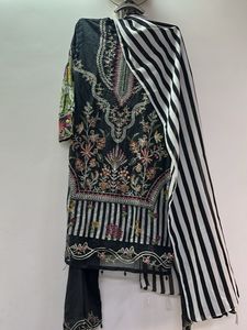 Embroidered Black Kurta