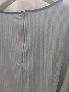 Striped Hem Dress with Belt