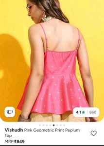 Vishudh peplum top for women