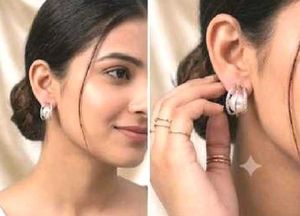 combooo Chunky Crystal Square Earrings