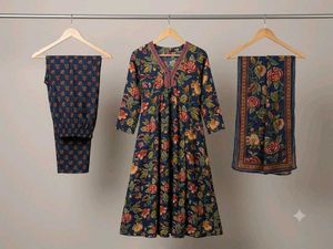 Beautiful Floral Kurta Set with Dupatta