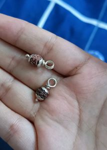 Real Silver Rudraksha Pendants