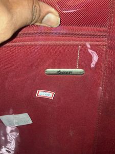 Spacious Red Travel Suitcase