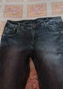 Men's Dark Wash Wide Leg Jeans