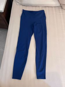 Navy Blue High-Waisted Leggings