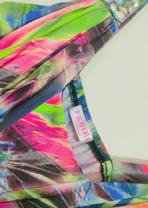 Multi Color Printed Long Dress For 34 Bust
