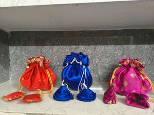 Set of 3 Ethnic Potli Bags