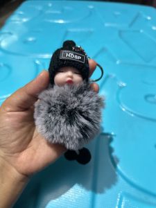 Cute Fluffy Doll Keychain | Bag Charm |
