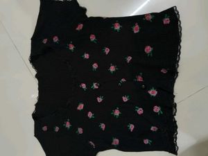 Vintage Rose Print Cardigan
