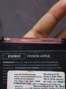 NK Makeup Poison Apple Eyeshadow Palette