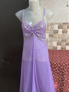 Purple Lace Nightgown