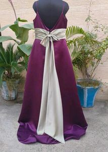 Elegant Plum Evening Dress