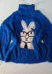 fur fuzzy woollen sweater