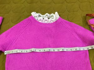 Korean PUllover in Majenta Pink Fits Bust 32-36