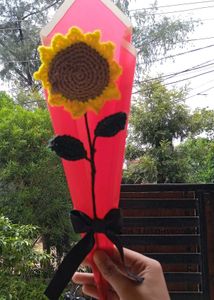 Handmade Crochet  Sunflower bouquet 💐