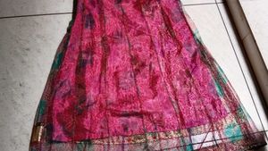 Pink Embroidered Girls' Dress