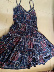 Boho Floral Tiered Midi Dress
