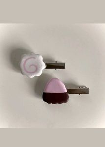 🩷 Cute Food-Themed Hair Clips