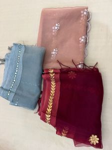 Set of 3 Net Dupattas