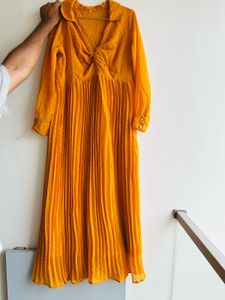 pleated dress