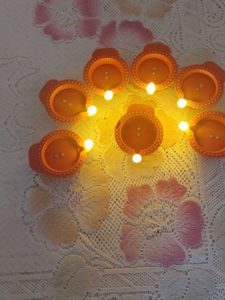 Set of 6 Terracotta Diyas Burn with Water!