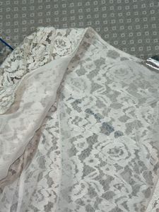 Elegant White Lace Cardigan