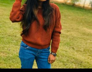 Brown Knit Sweater