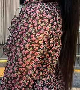 Averil Dress Black Floral Size- Small