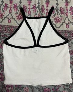 white crop top