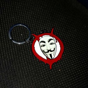 Anonymous Mask Keychain