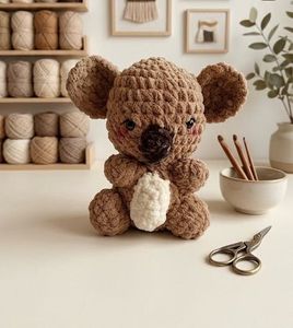 Handmade Crochet Koala Plush Toy