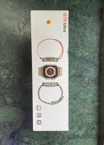 Smartwatch with Vibrant Orange Band