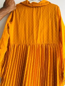 pleated dress