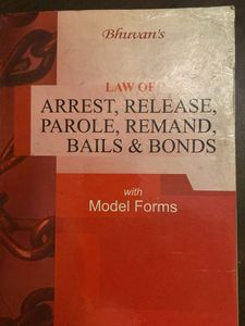 Law of Arrest, Release, Parole Book