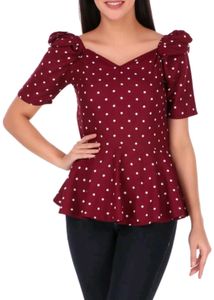 Chic Polka Dot Top