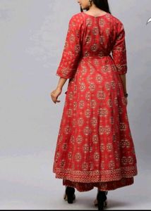 Elegant Red Printed Kurta