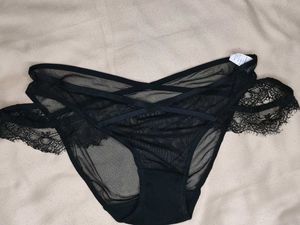 Sheer Lace Trim Panty